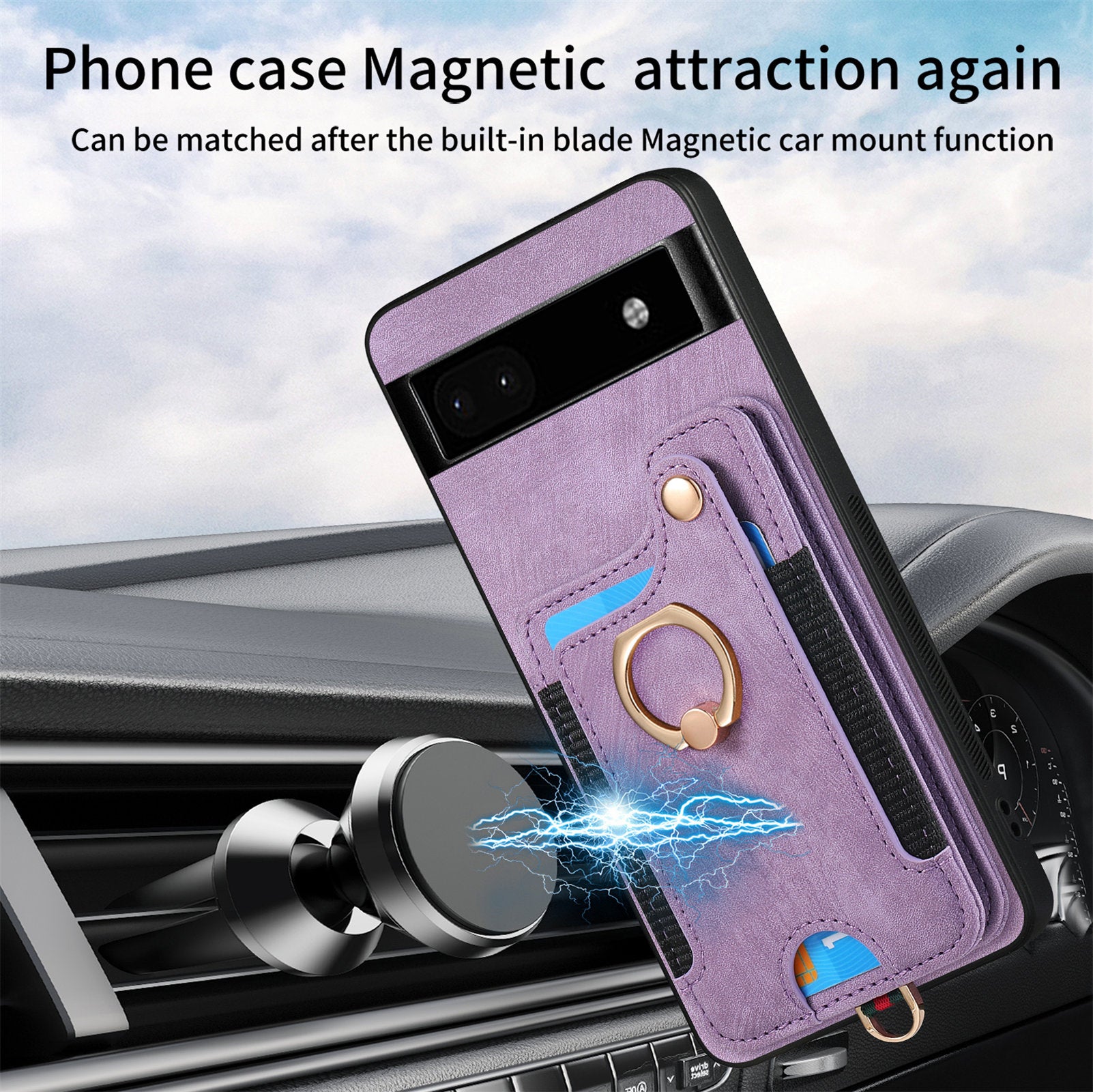 D4 For Google Pixel 8 Pro RFID Blocking Phone Case Retro Card Slots Kickstand Cover D4 For Google Pixel 8 Pro RFID Blocking Phone Case Retro Card Slots Kickstand Cover
